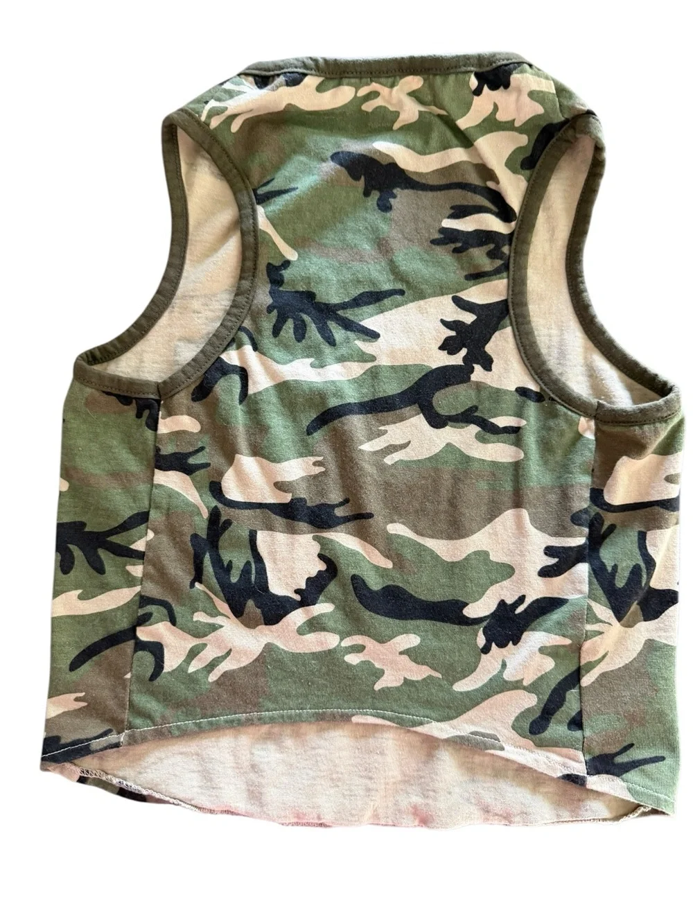Casual Canine Camo Dog Shirt Large 100% Cotton Pet Tank Top